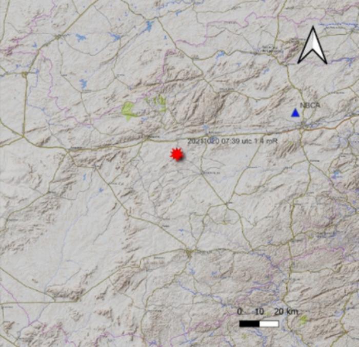 Tremor de magnitude 1.4 é registrado em Sanharó