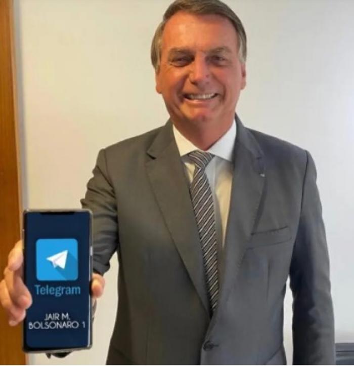 Arma digital: Telegram de Bolsonaro supera 1 milhão de contatos 